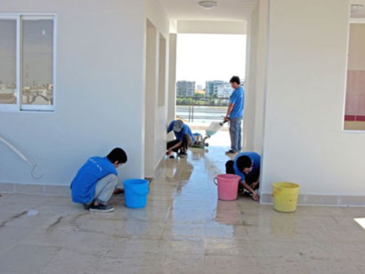 Dịch vụ vệ sinh công trình sau xây dựng